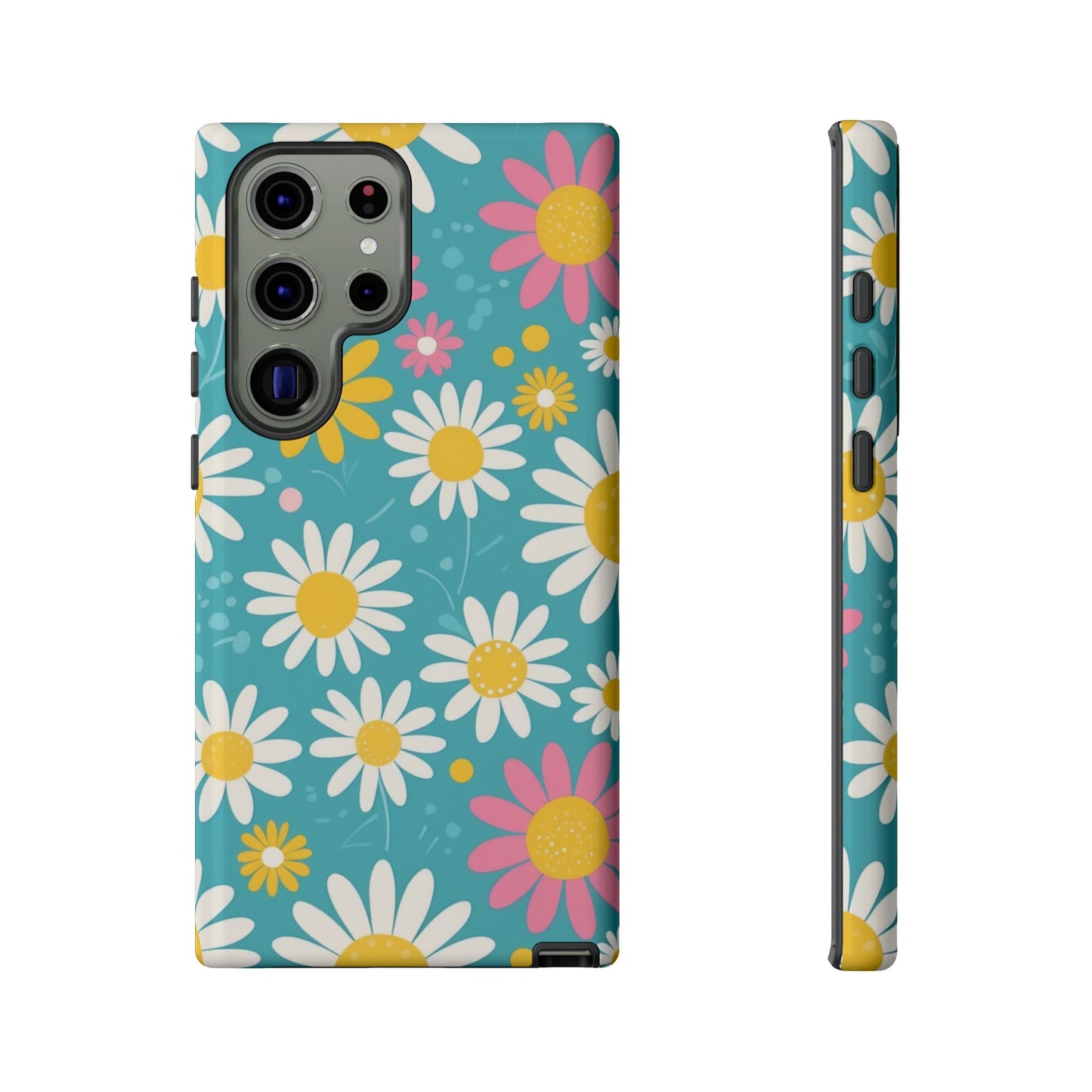 Samsung Galaxy S23 Ultra / Glossy Phone Case - Daisies Floral Pattern 5 Phone Case