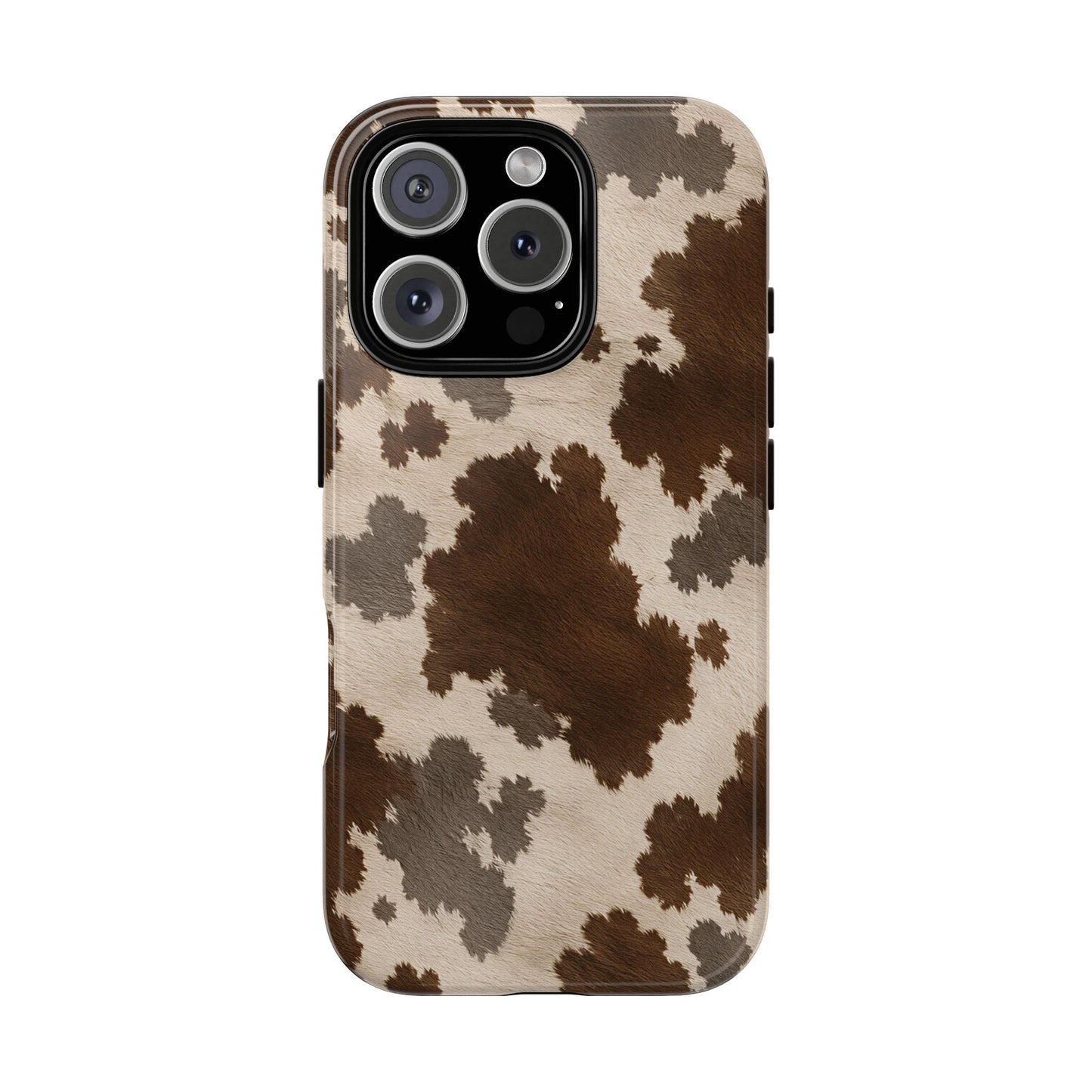 Stylish Mocha Cow Print Phone Case