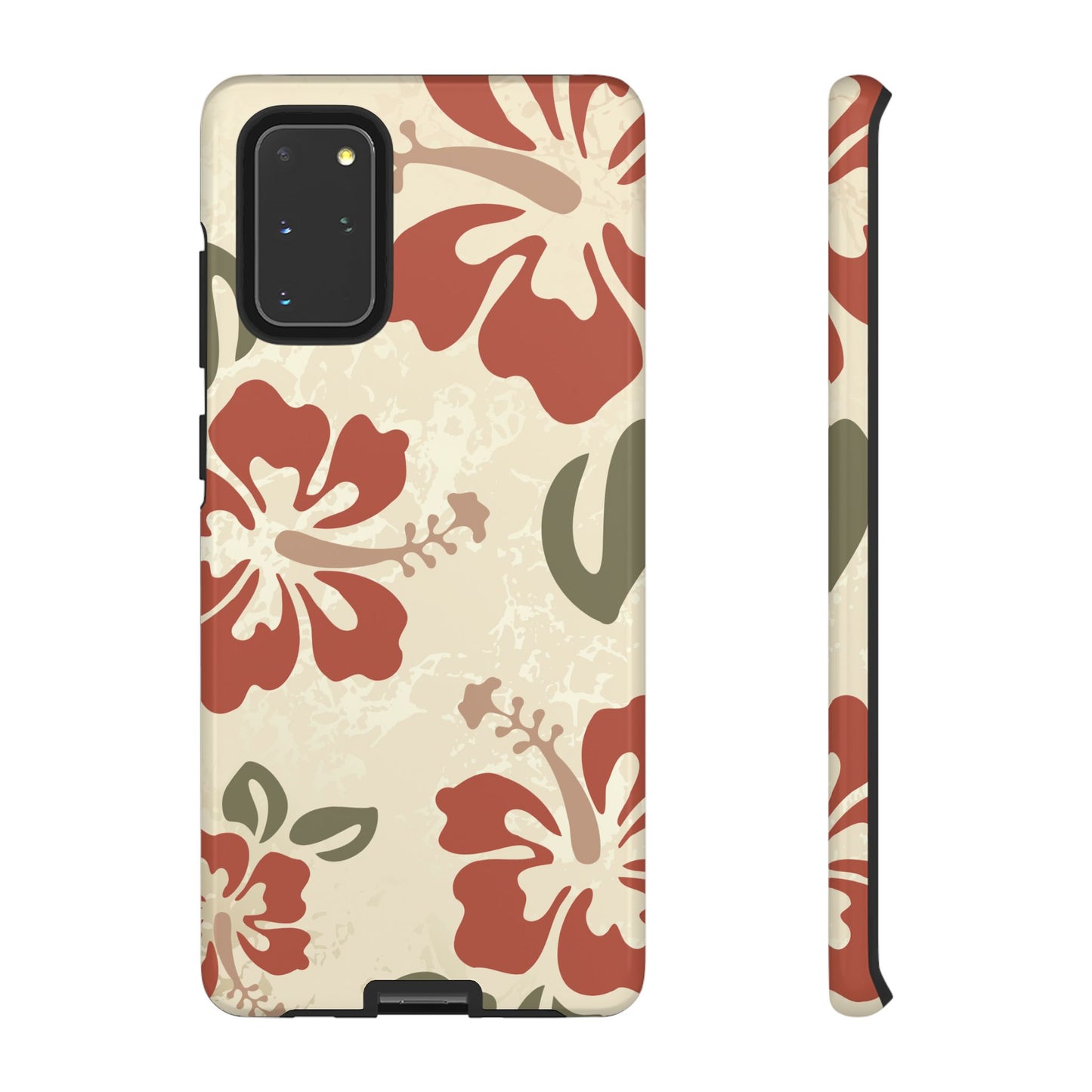 Samsung Galaxy S20+ / Glossy Phone Case - ’Boho Chic Hibiscus Pattern #1’ Phone Case