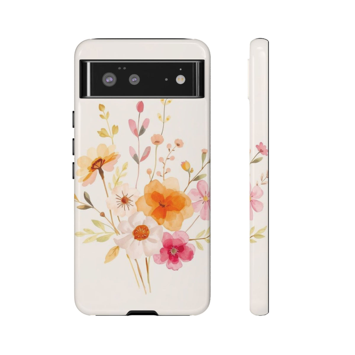 Boho Chic Watercolour Flower Pattern Phone Case - Multicolor Phone Case - Google Pixel 6 / Glossy
