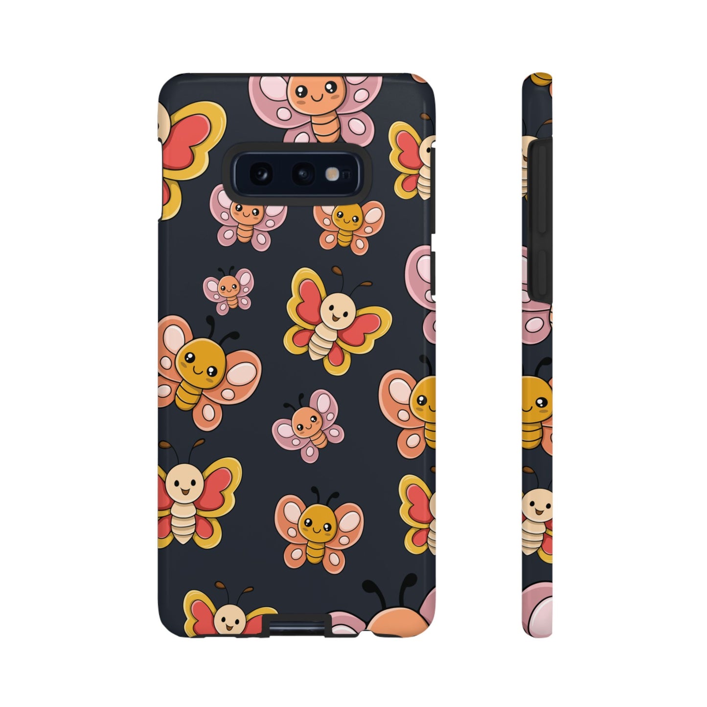 Grey Butterfly Sticker Design Phone Case - Grey Phone Case - Samsung Galaxy S10E / Glossy