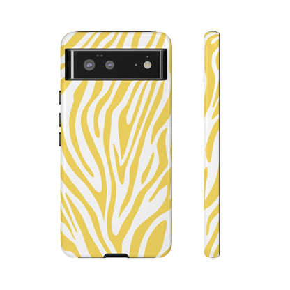 Graphic Yellow Tiger Print Phone Case
