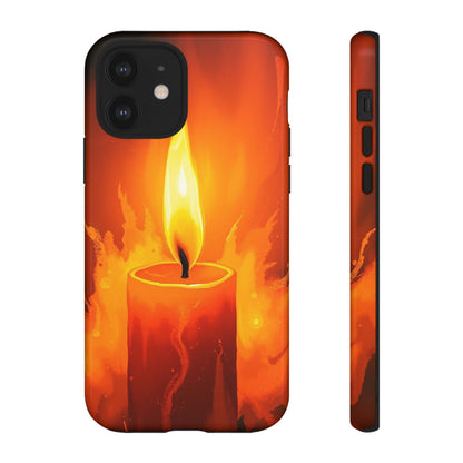 Red Candle Phone Case - Multicolor Phone Case - iPhone 12 / Glossy