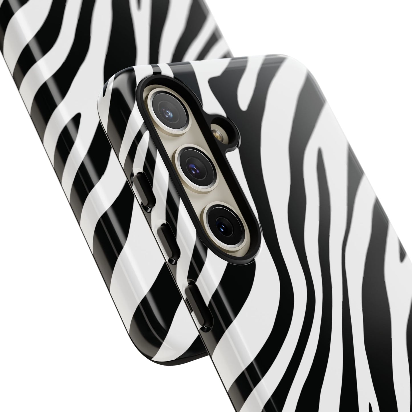Modern Monochrome Zebra Print Phone Case