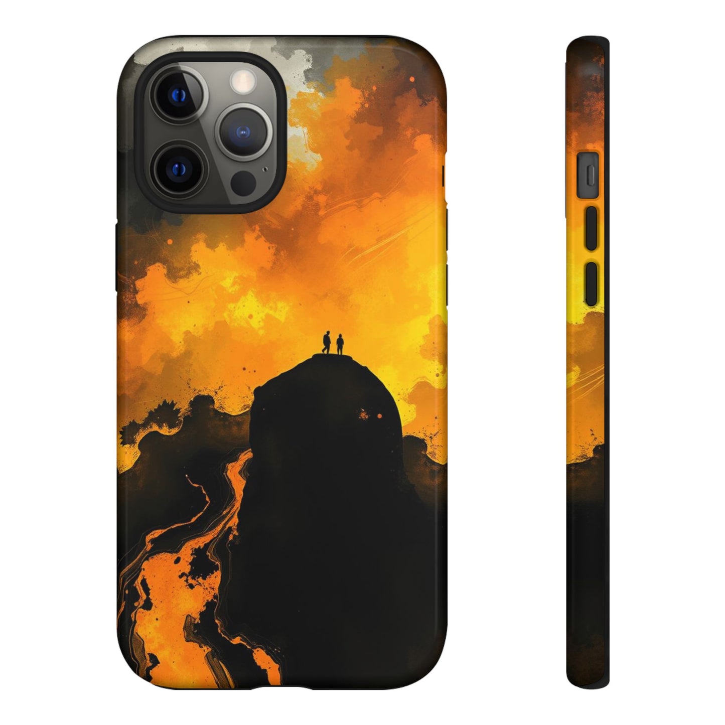 iPhone 12 Pro Max / Glossy Phone Case - Gothic Watercolour Scene Phone Case