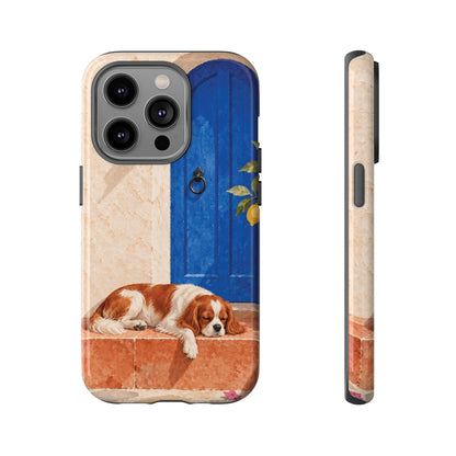 Cavalier King Charles Spaniel Blue Door Siesta Phone Case - Multicolor Phone Case - iPhone 14 Pro / Glossy