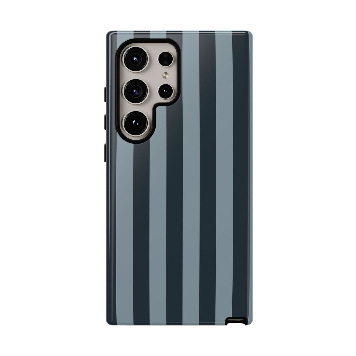 Dark Blue Stripe Pattern Phone Case - Blue Phone Case - Samsung Galaxy S24 Ultra / Glossy