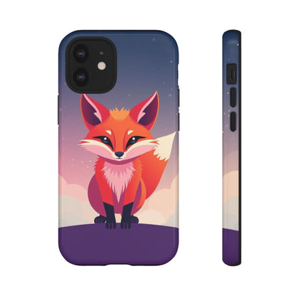 iPhone 12 Mini / Glossy Phone Case - Pop Art Fox Design Phone Case