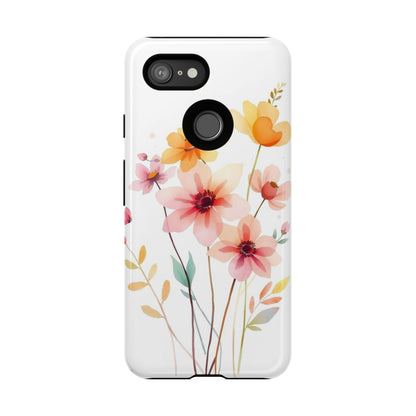 Boho Chic Watercolour Blooms Design Phone Case