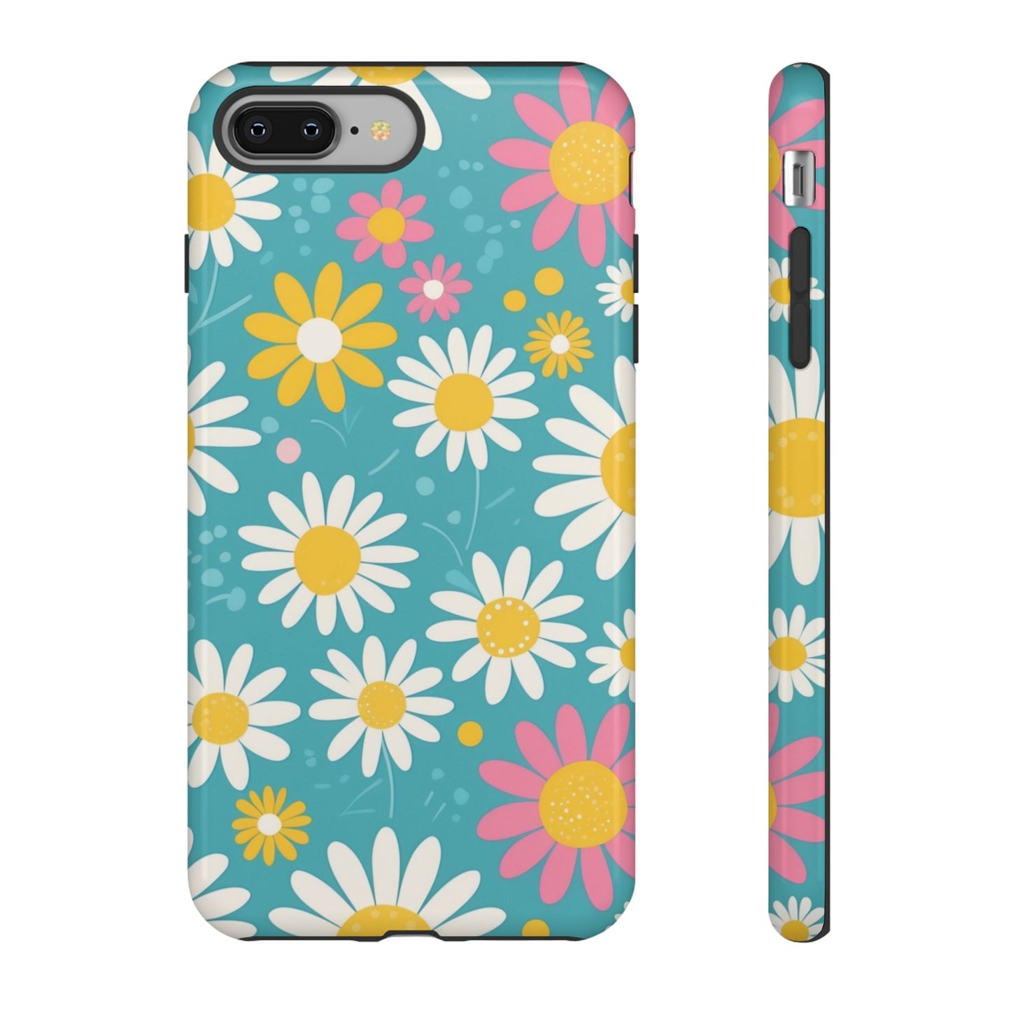 iPhone 8 Plus / Glossy Phone Case - Daisies Floral Pattern 5 Phone Case