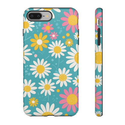 iPhone 8 Plus / Glossy Phone Case - Daisies Floral Pattern 5 Phone Case