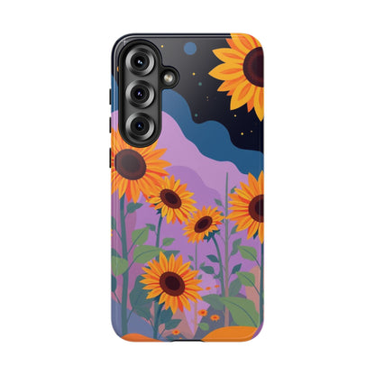 Samsung Galaxy S25 Plus / Glossy Phone Case - Surreal Sunflower Design Phone Case