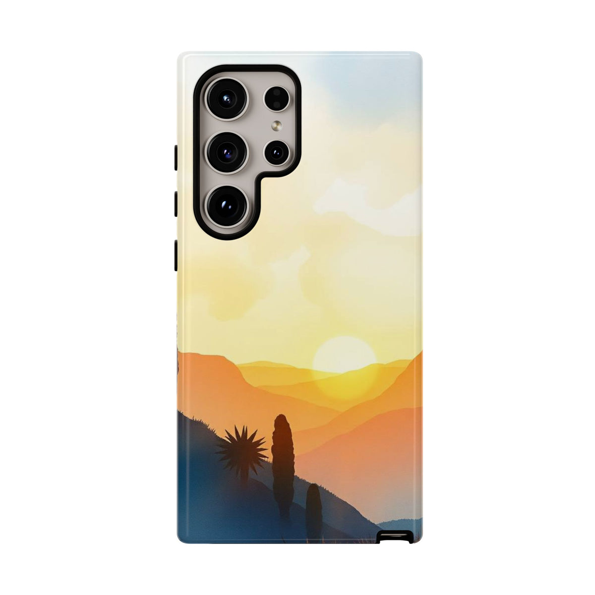 Watercolour Sunset Design Phone Case - Multicolor Phone Case - Samsung Galaxy S24 Ultra / Glossy