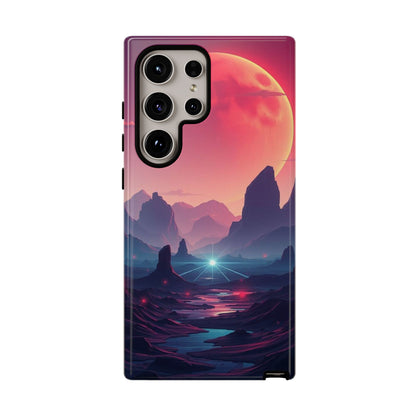 Alien Moon Landscape Design Phone Case
