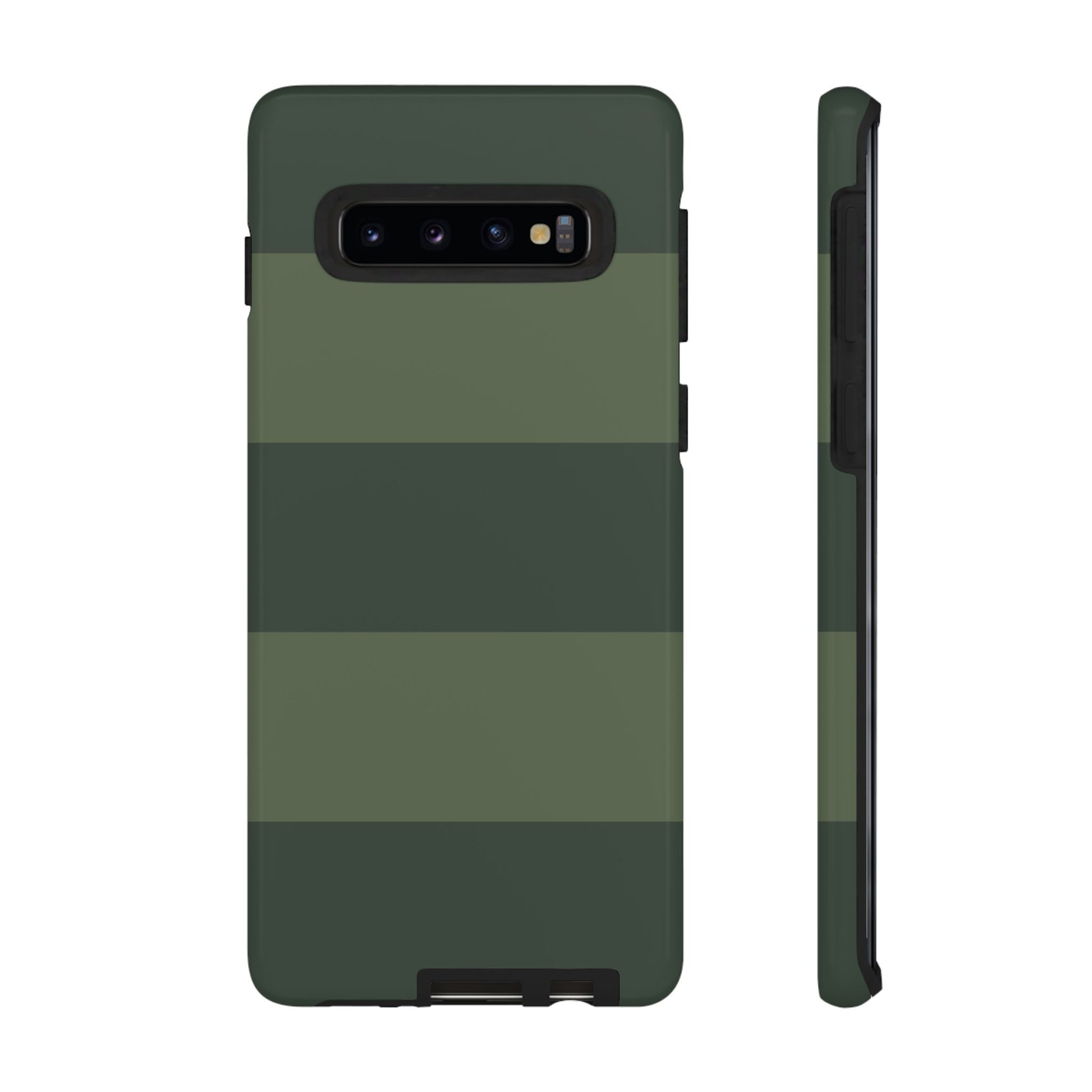 Phone Case - Green Horizontal Stripe Pattern Phone Case