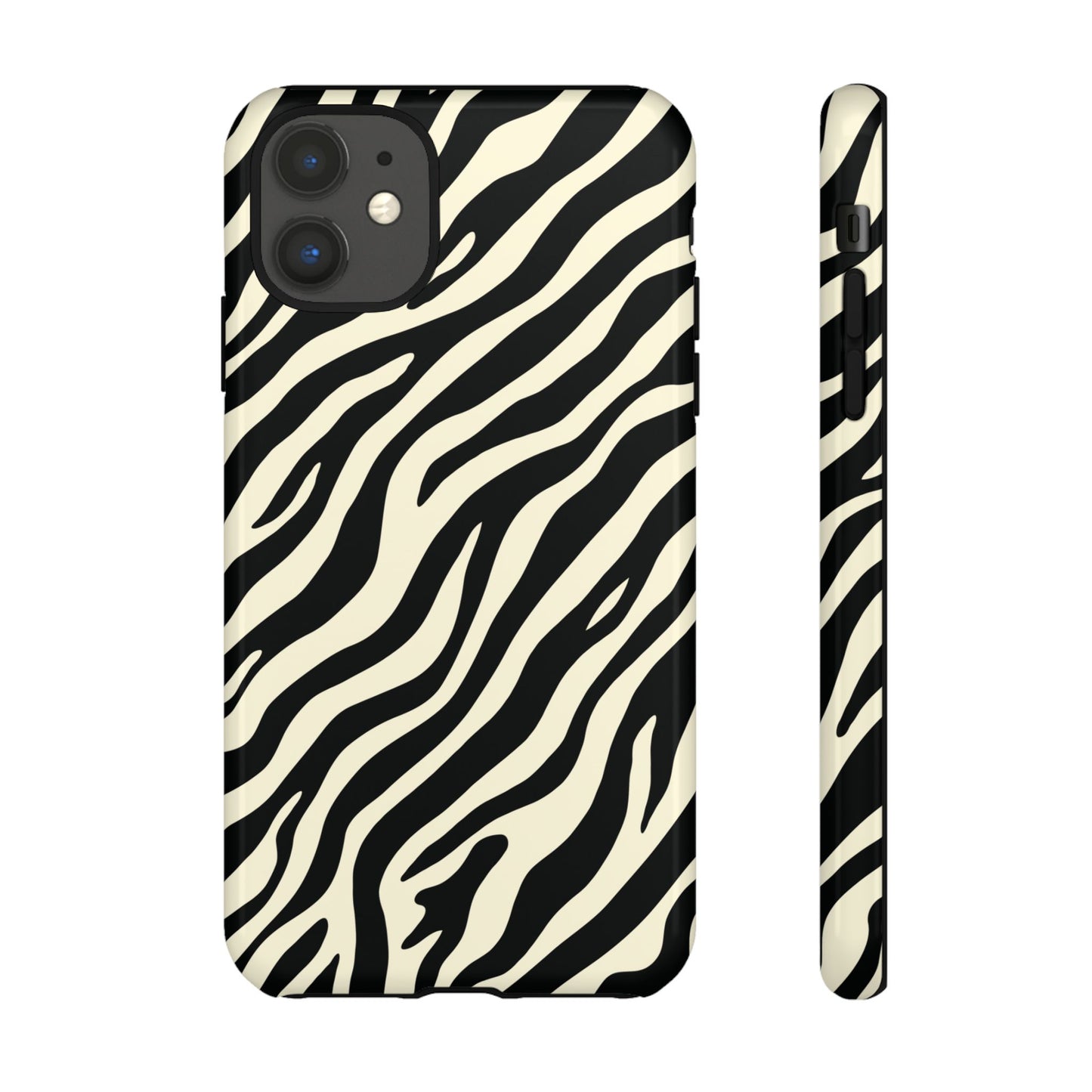 Chic Ivory Zebra Print Phone Case