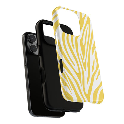 Graphic Yellow Tiger Print Phone Case