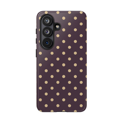 Purple with Yellow Dot Pattern Phone Case