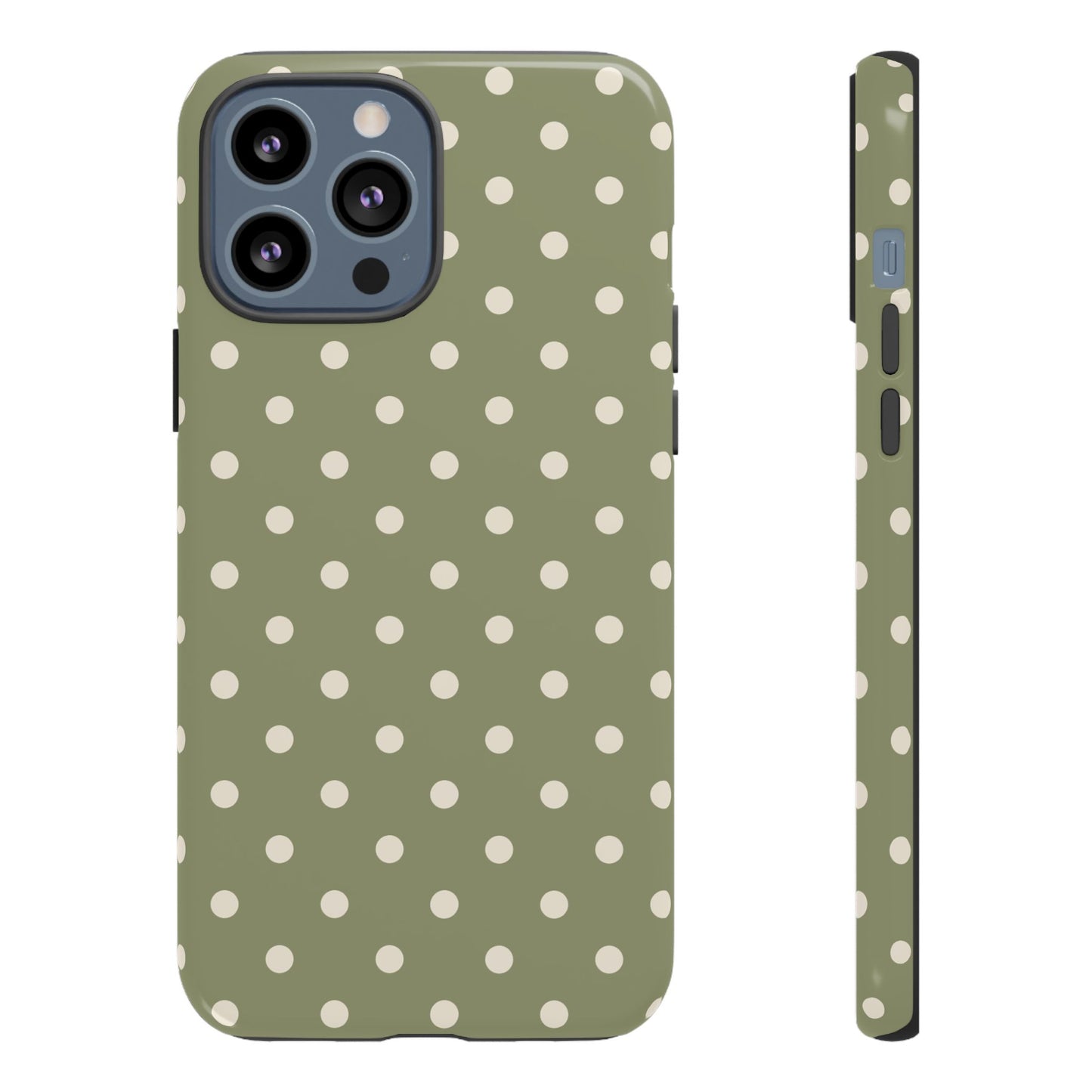 Green & White Dot Pattern Phone Case