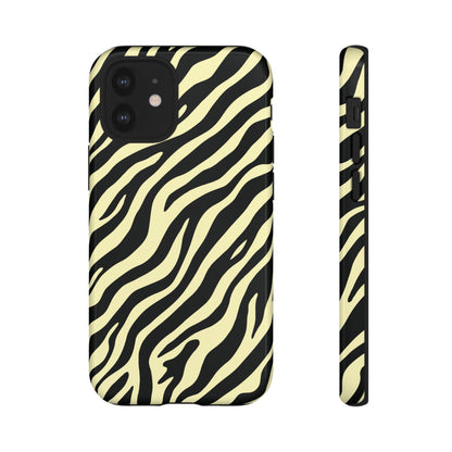Stylish Neutral Zebra Print Phone Case
