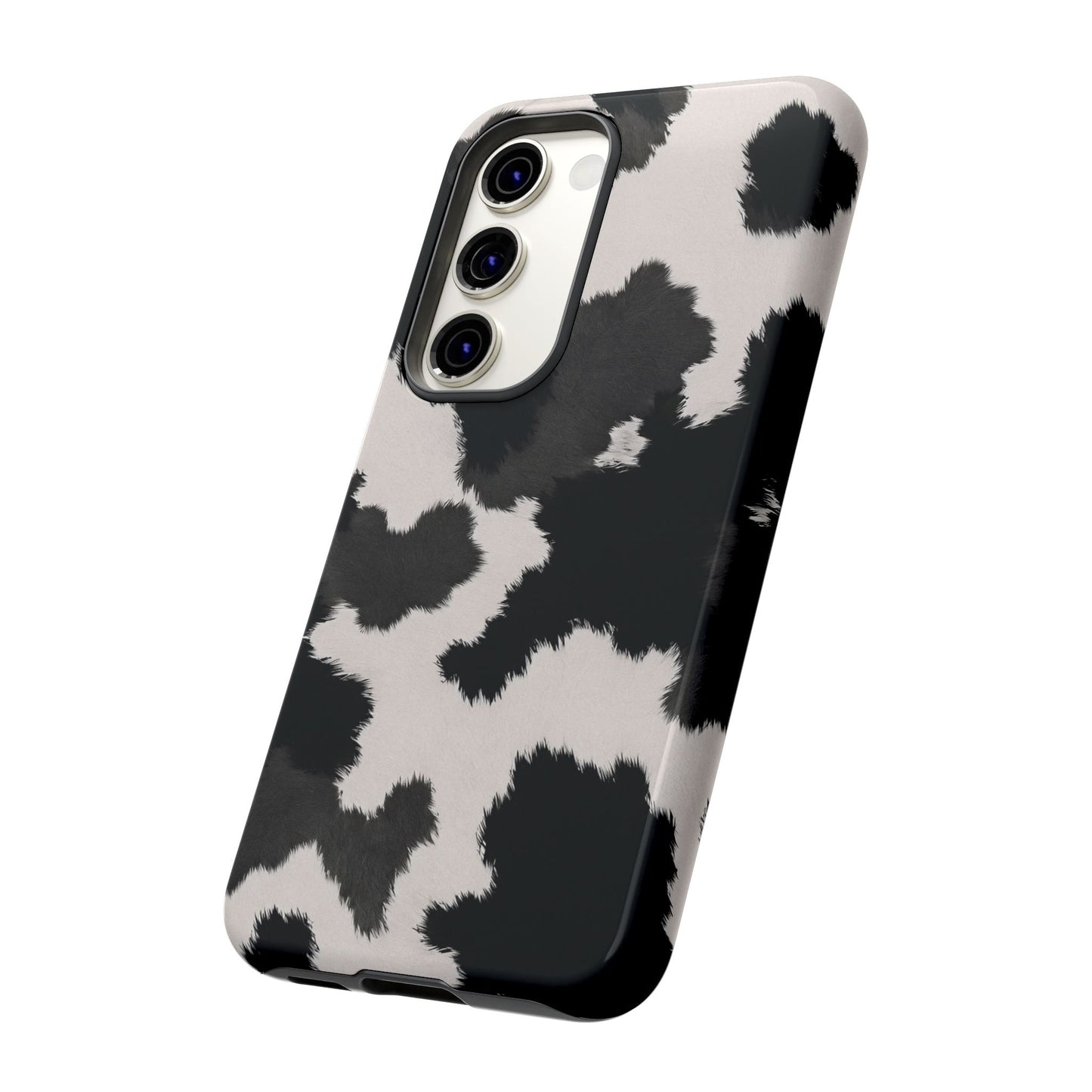Modern Monochrome Cow Print Phone Case