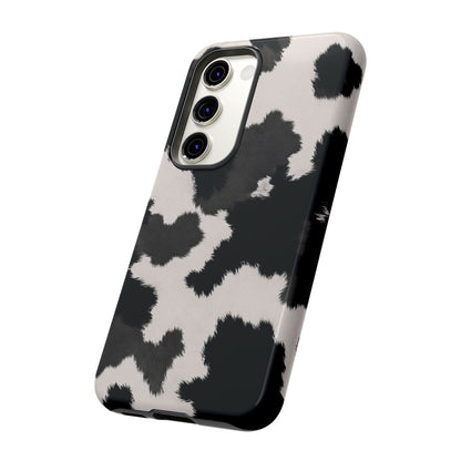 Modern Monochrome Cow Print Phone Case