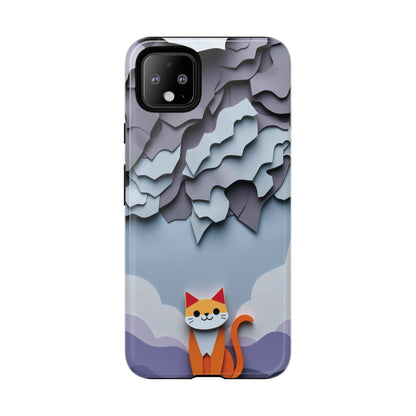 Papier-mâché Cat Design Phone Case