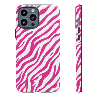 Stylish Hot Pink Zebra Print Phone Case