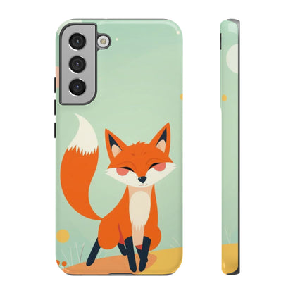 Samsung Galaxy S22 Plus / Glossy Phone Case - Happy Fox Design Phone Case