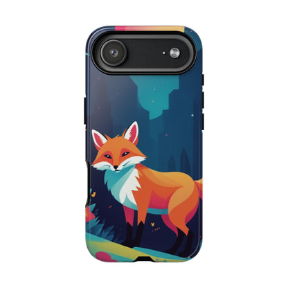 iPhone 17 Air / Glossy Phone Case - Stylised Fox Design Phone Case