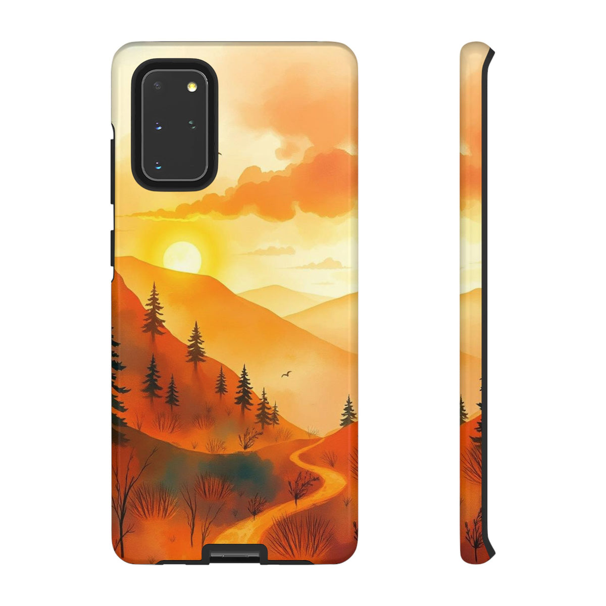 Golden Sunset Design Phone Case - Multicolor Phone Case - Samsung Galaxy S20+ / Glossy