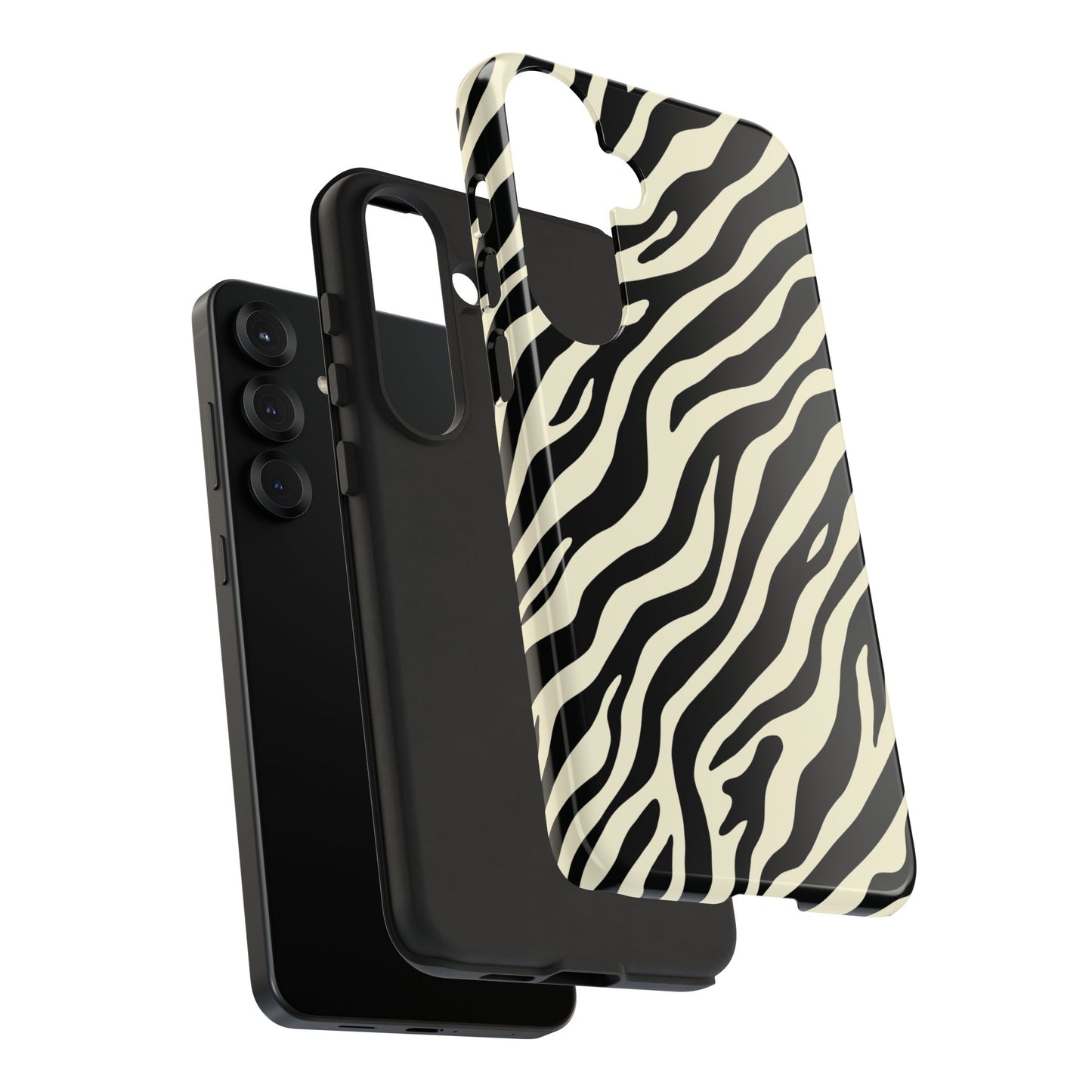 Chic Ivory Zebra Print Phone Case