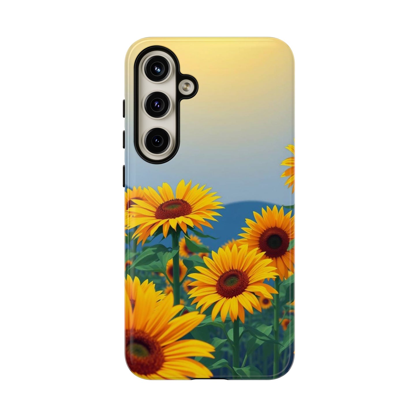 Samsung Galaxy S24 Plus / Glossy Phone Case - Sunflowers Design Phone Case