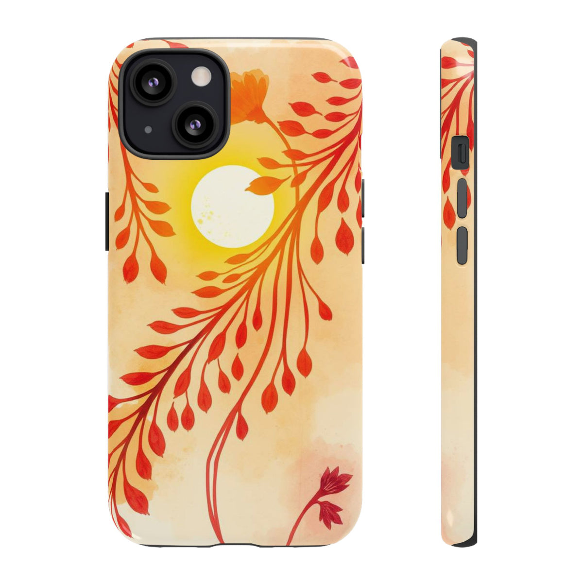 Boho Chic Watercolour Sunset Design Phone Case - Multicolor Phone Case - iPhone 13 / Glossy