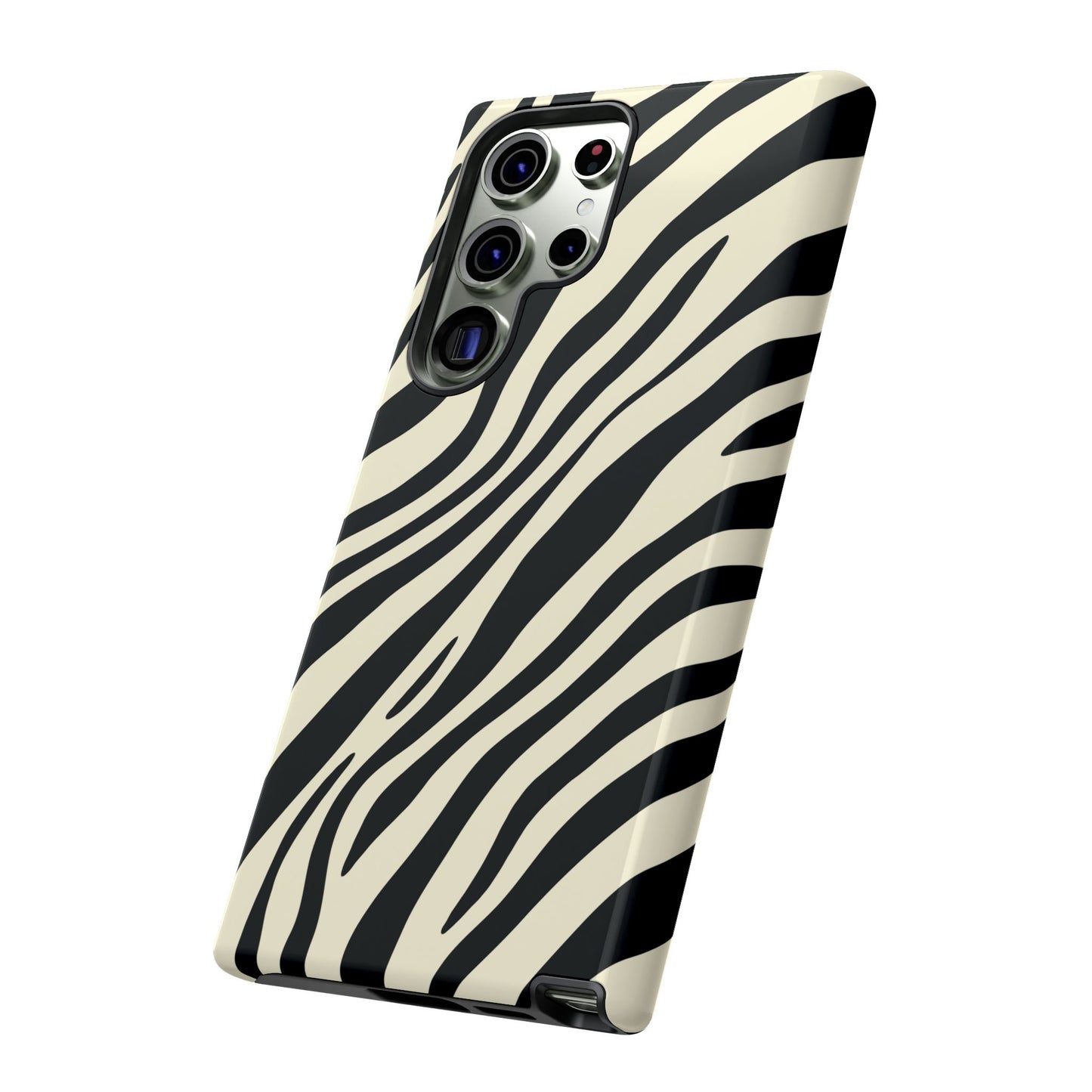 Modern Neutral Zebra Print Phone Case