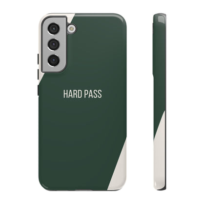 Samsung Galaxy S22 Plus / Glossy Phone Case - Sassy Statement Case ’Hard Pass’ in Green & White