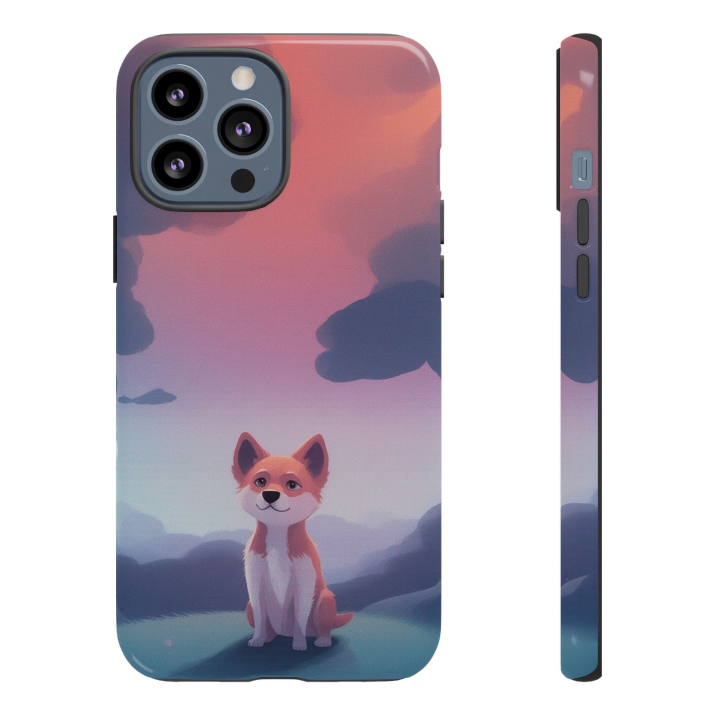 Cute Dog & Cloud Design Phone Case