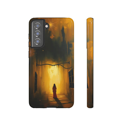 Samsung Galaxy S21 FE / Glossy Phone Case - Acrylic Gothic Woman in Red Phone Case