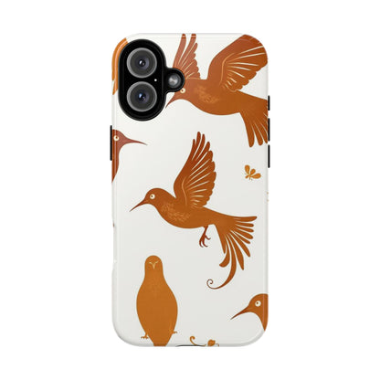 Abstract Bird Pattern Phone Case - Multicolor Phone Case - iPhone 16 Plus / Glossy
