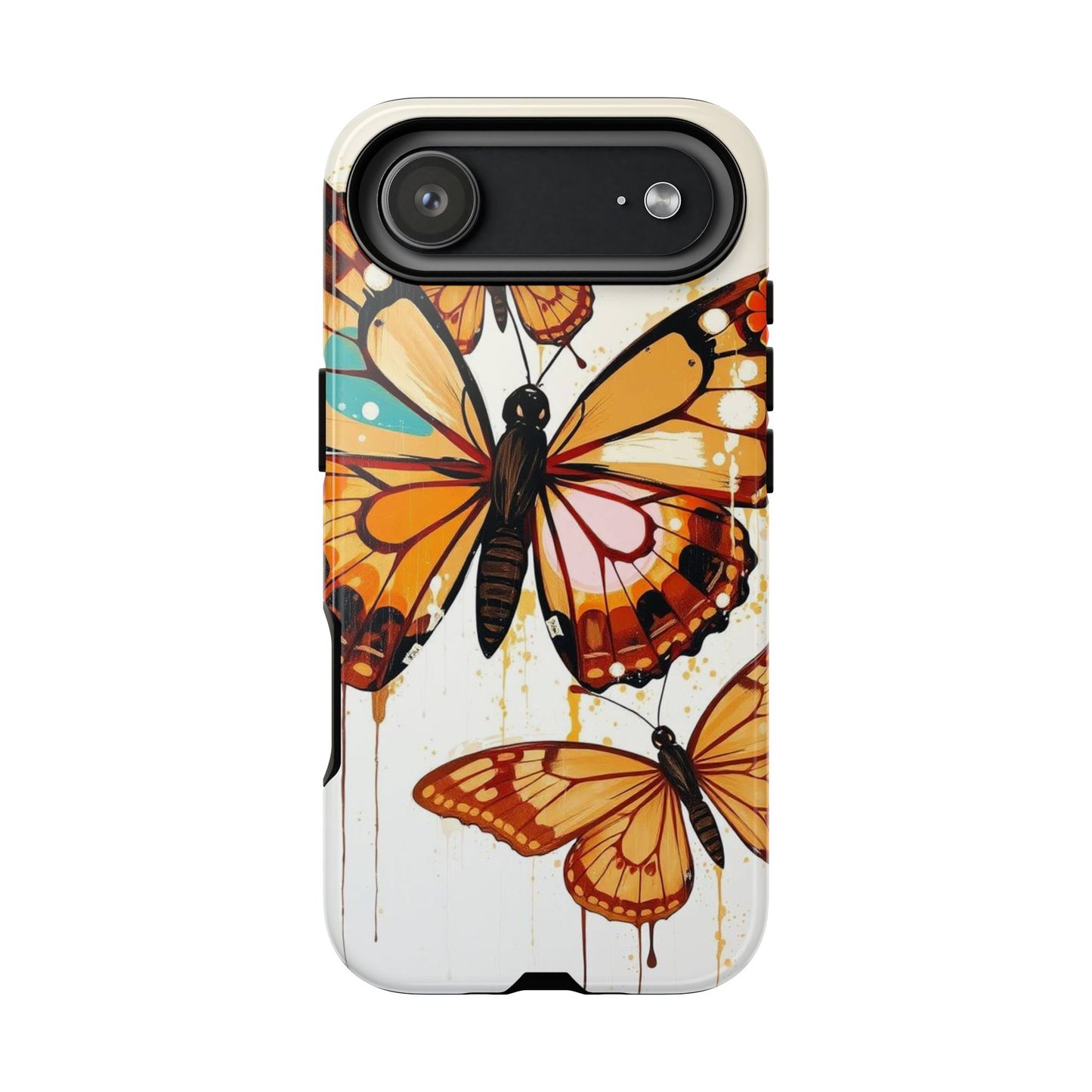 iPhone 17 Air / Glossy Phone Case - Abstract Butterflies Design Phone Case