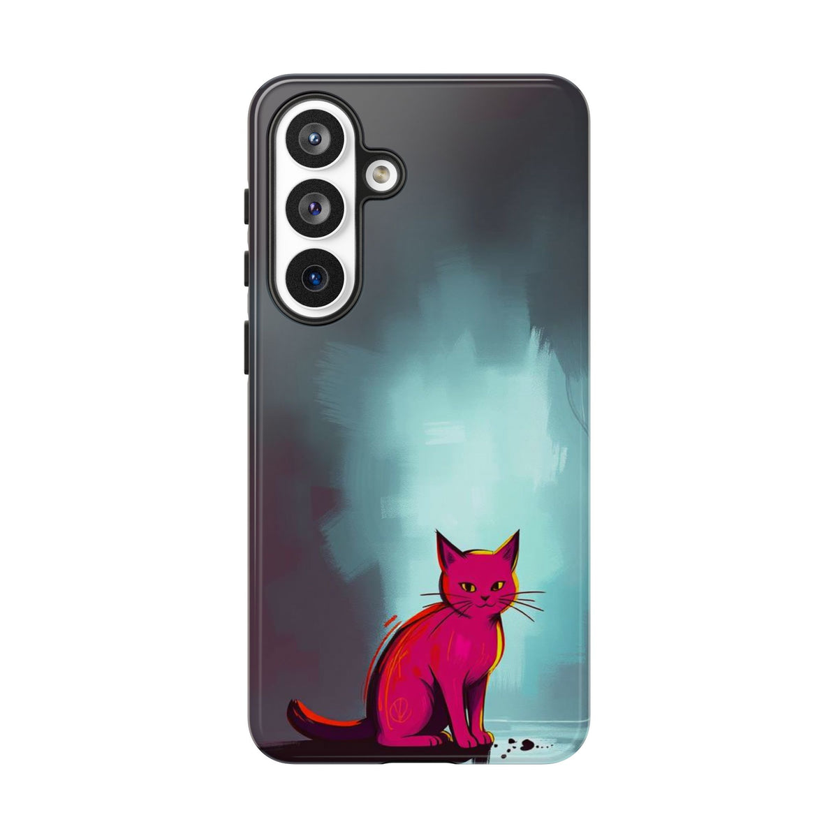 Pop Art Moody Cat Design Phone Case - Multicolor Phone Case - Samsung Galaxy S26 Plus / Glossy