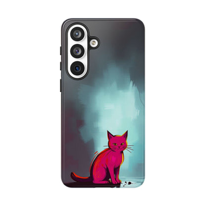 Pop Art Moody Cat Design Phone Case - Multicolor Phone Case - Samsung Galaxy S26 Plus / Glossy