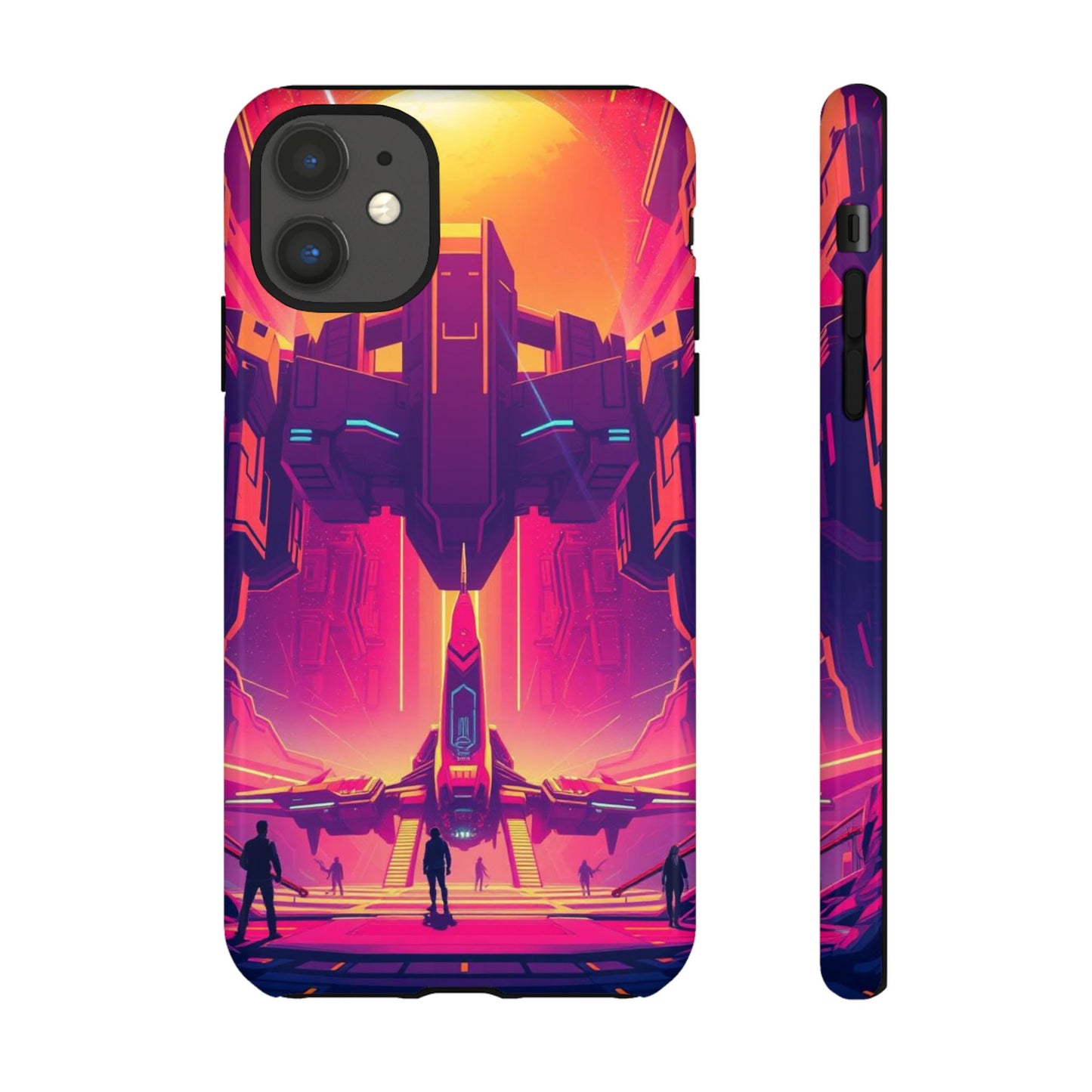 iPhone 11 / Glossy Phone Case - Alien Landing Pad Design Phone Case