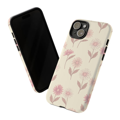 Pretty Blush Daisy Pattern Phone Case