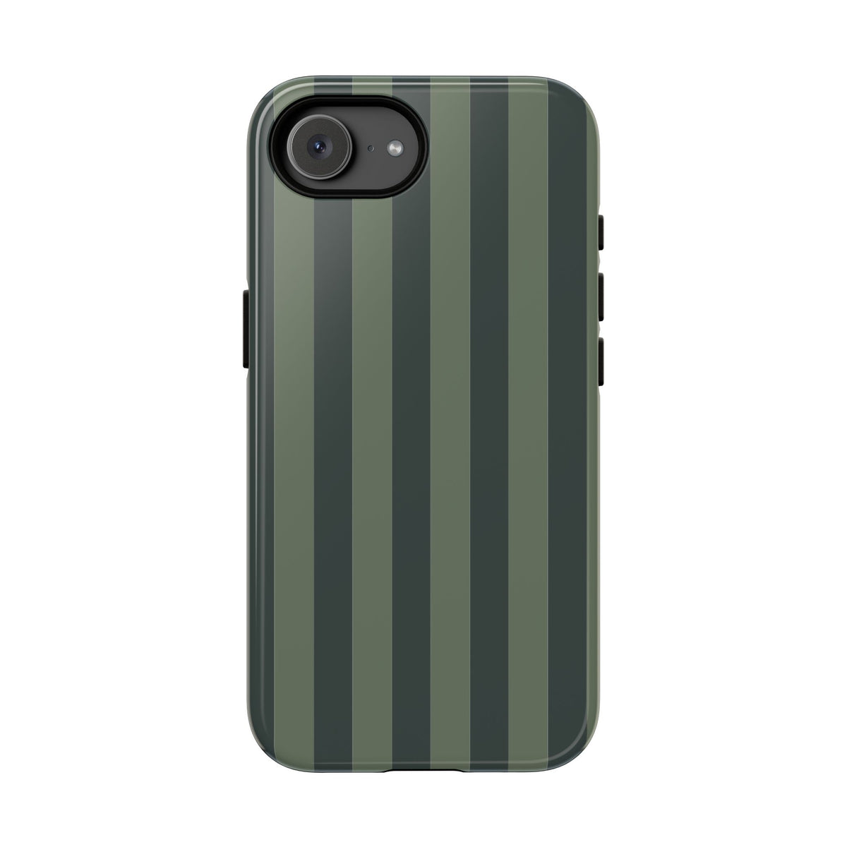 Dark Green Stripe Pattern Phone Case - Green Phone Case - iPhone 17e / Glossy