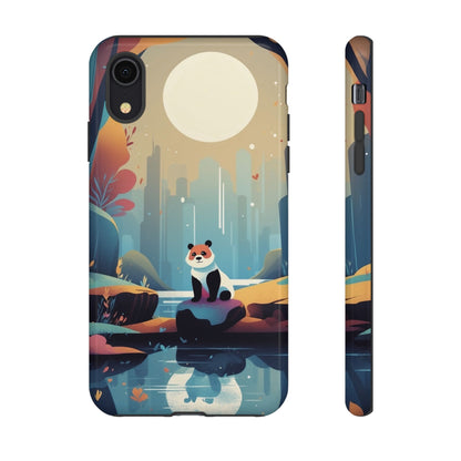 Stylised Panda Design Phone Case - Multicolor Phone Case - iPhone XR / Glossy