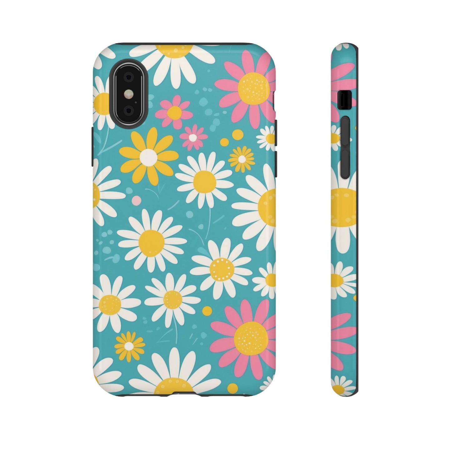 iPhone X / Glossy Phone Case - Daisies Floral Pattern 5 Phone Case