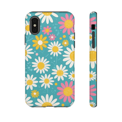 iPhone X / Glossy Phone Case - Daisies Floral Pattern 5 Phone Case