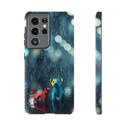 Samsung Galaxy S21 Ultra / Glossy Phone Case - Origami ’Wee Pals’ Design Phone Case