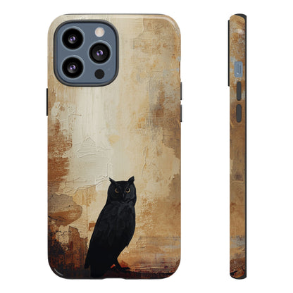 iPhone 13 Pro Max / Glossy Phone Case - Beautiful Abstract Owl Design Phone Case